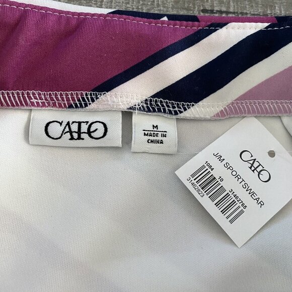 Cato Skirt Size Medium Elastic Waist Pull On Geometric Pencil Y2K Retro Chic New - Picture 5 of 8